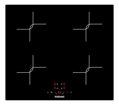 Cooktop de inducao itatiaia master 4q 220v preto