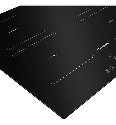 Cooktop de Indução Mueller 4 Bocas 7200W Painel Touch Preto