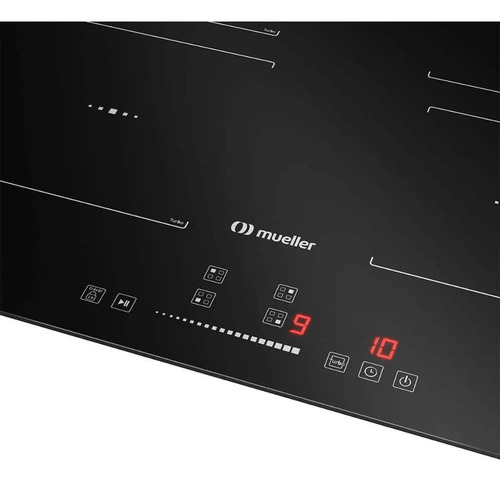 Cooktop de Indução Mueller 4 Bocas 7200W Painel Touch Preto