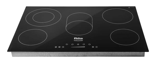 Cooktop eletrico philco pct55vc vitroceramico 8400w cor pret