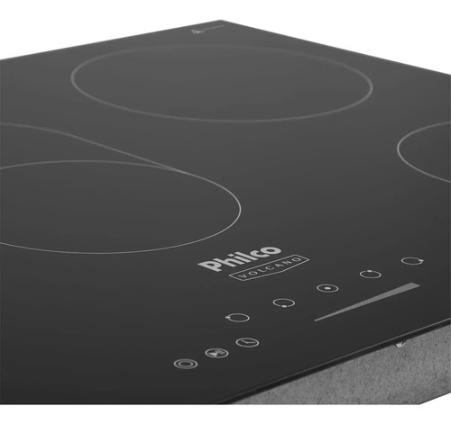 Cooktop Elétrico Philco Pct55vc Vitrocerâmico 8400w Cor Preto