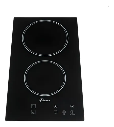 Cooktop fischer 2q eletrico preto 220v vitroceramica