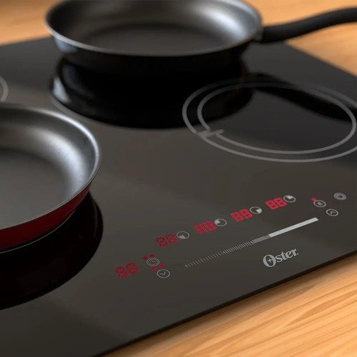 Cooktop Indução 4 Bocas Touchscreen Vidro Preto Oster