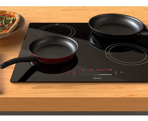 Cooktop Indução 4 Bocas Touchscreen Vidro Preto Oster