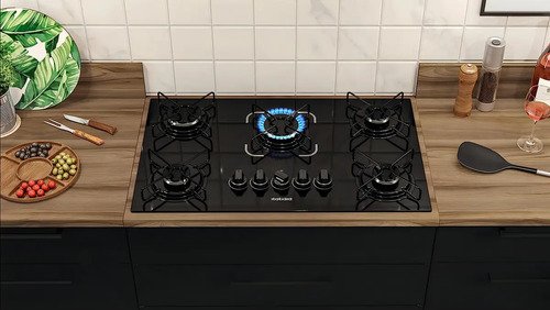 Cooktop Itatiaia Essencial 5 Bocas Preto