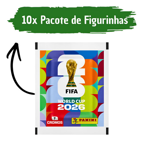 Copa Do Mundo Fifa 2026 70 Figurinhas Panini 10 Envelope