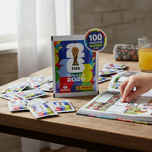 Copa do mundo fifa 2026 kit 100 envelopes 700 figurinhas