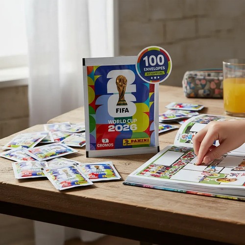 Copa do mundo panini kit 700 figurinhas 2026 100 envelopes