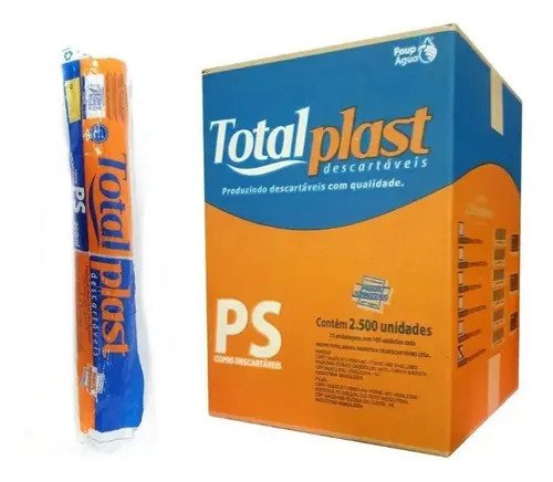 Copo 180ml transparente totalplast