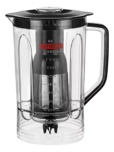 Copo liquidificador mondial turbo inox l1200 l 1200 preto