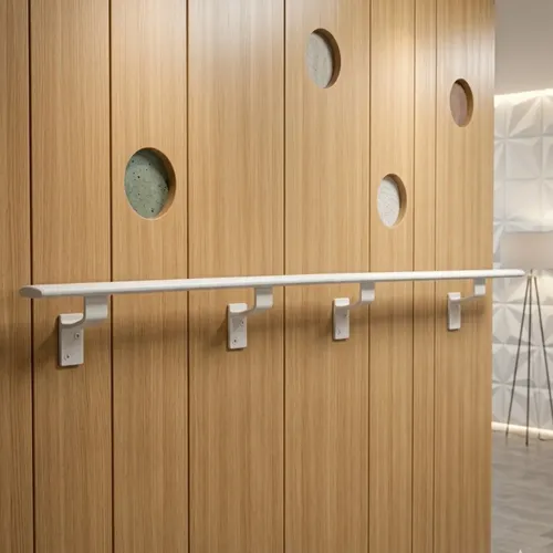 Corrimao chato aluminio 45 metros escada parede rampa