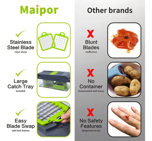 Cortador Picador Fatiador De Legumes E Vegetais 14 Em 1