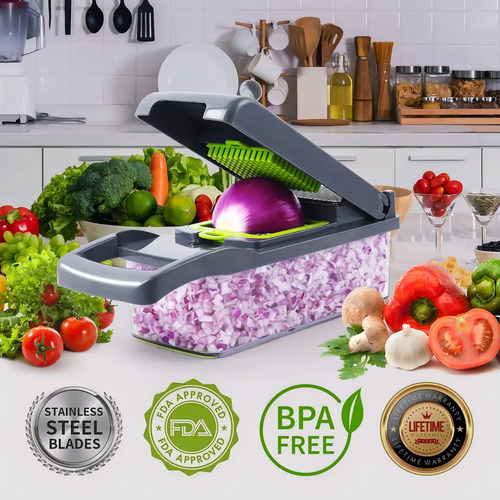 Cortador Picador Fatiador De Legumes E Vegetais 14 Em 1