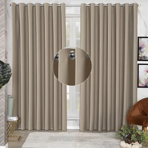 Cortina blackout tecido grosso 280x230 porta sala quarto