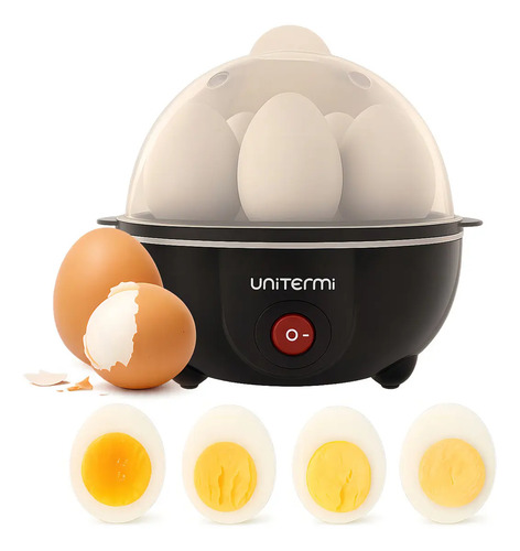 Cozedor De Ovos Elétrico Portátil Cozinha À Vapor cor Preto