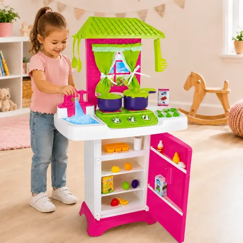 Cozinha brinquedo infantil grande completa menina sai agua