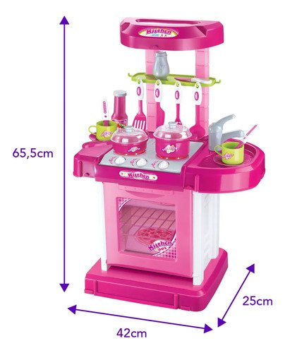 Cozinha De Brinquedo Infantil Completa Princess Replay Kids
