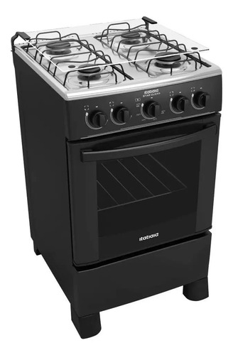 Cozinha itatiaia fogao star clean gas 48l cor preto