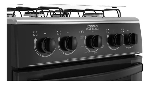Cozinha Itatiaia Fogão Star Clean Gás 48L Cor Preto
