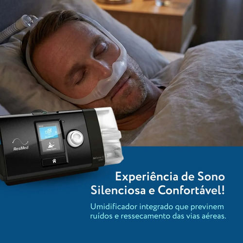 Cpap Automático S10 Autoset Com Umid+máscara Nasal Dreamwear