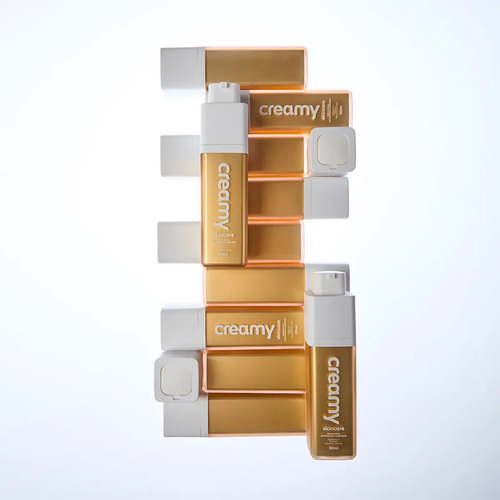 Creamy Skincare Vitamina C Gold 30g | Antioxidante, Clareador e Anti-Aging, Uniformiza o Tom, Ameniza Manchas | Todos os Tipos de Pele, Noite e Dia