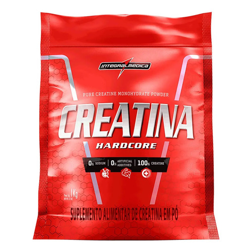 Creatina 100 pura pouch 1kg integralmedica