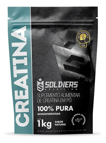 Creatina 1kg suplemento monohidratada em po 100 pura soldi 1