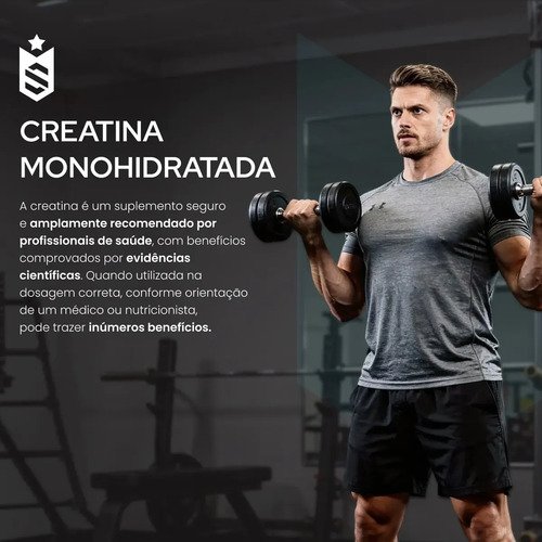 Creatina 1kg Suplemento Monohidratada em pó 100% Pura - Soldiers Nutrition