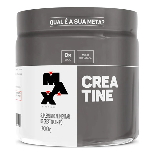 Creatina 300g creatina monohidratada max titanium sem sabor