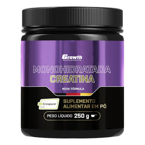 Creatina creapure 250g growth supplements sem sabor em po su 1