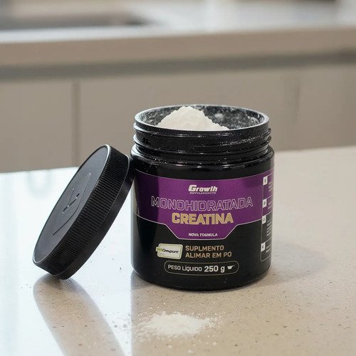 Creatina Creapure 250g Growth Supplements sem Sabor em Pó suplemento Esportivo