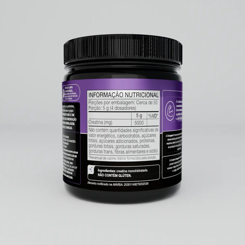 Creatina Creapure 250g Growth Supplements sem Sabor em Pó suplemento Esportivo