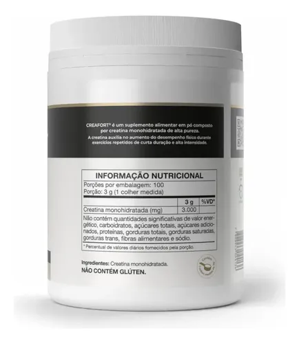 Creatina Creapure Creafort Vitafor Monohidratada 300g Pote