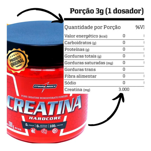 Creatina Ganhar Massa Muscular Isolado Melhor Marca Original