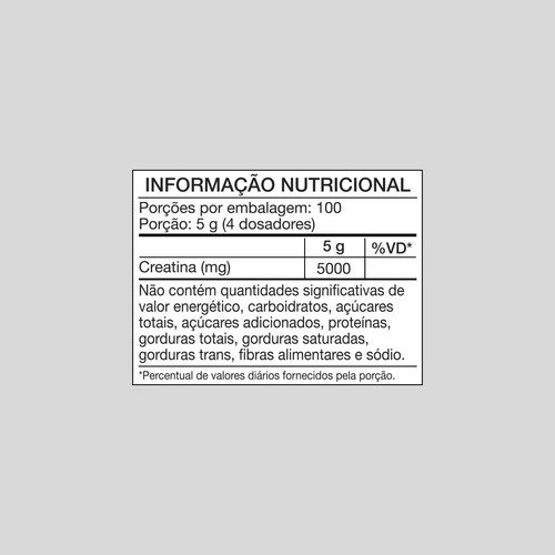 Creatina Monohidratada 500g Growth Supplements - Sem Sabor em Pó