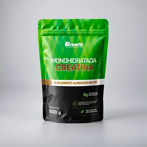 Creatina Monohidratada 500g Pouch - Growth Supplements