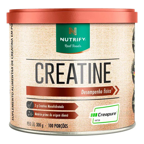 Creatina monohidratada creapure nutrify 300g