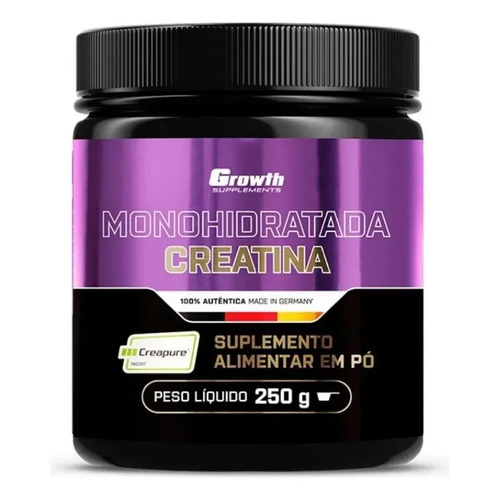 Creatina Monohidratada Growth 250g Oficial