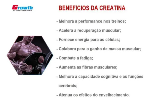 Creatina Monohidratada Growth 250g Oficial