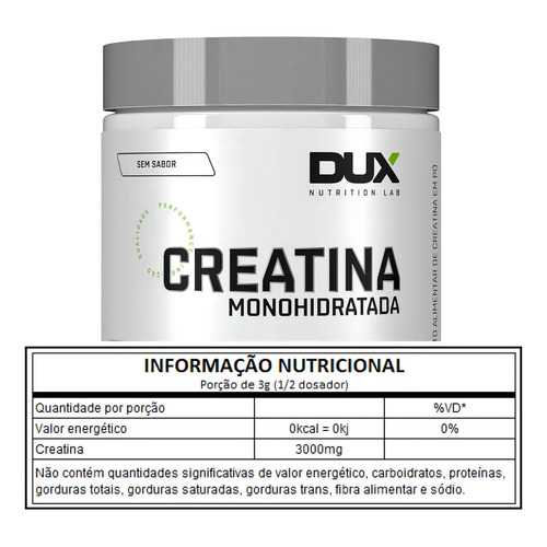Creatina Monohidratada - Pote 300g Dux Nutrition
