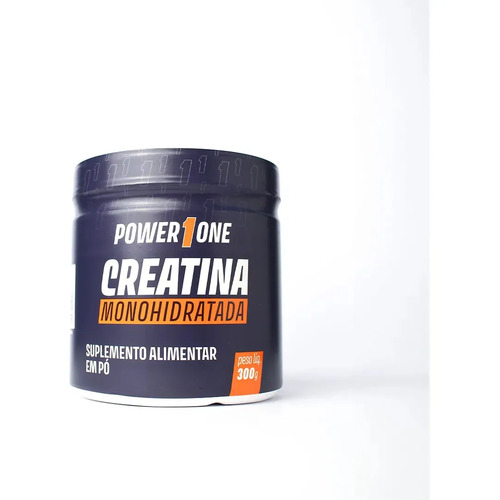 Creatina monohidratada power1one 300g suplemento alta pureza