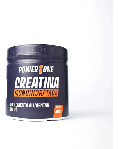 Creatina Monohidratada Power1one 300g Suplemento Alta Pureza Sem Sabor, Ganho Massa Muscular