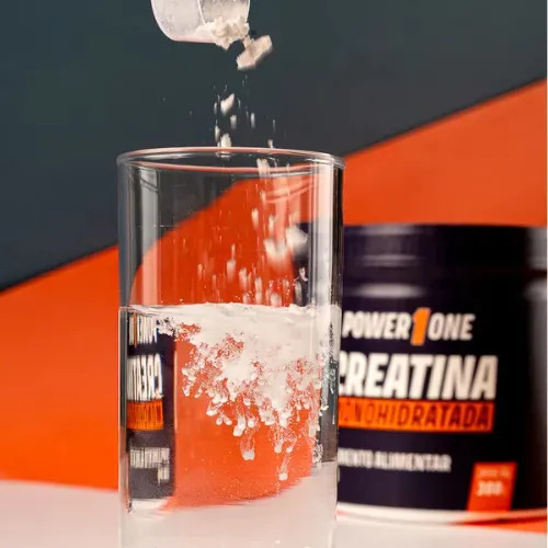 Creatina Monohidratada Power1one 300g Suplemento Alta Pureza Sem Sabor, Ganho Massa Muscular