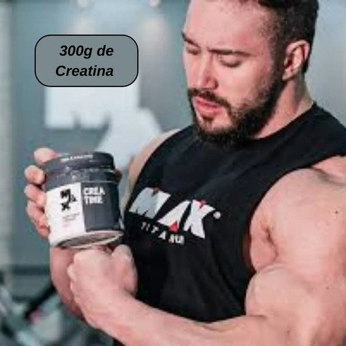 Creatina Monohidratada Pura 300g TeOliver Suplemento Alimentar Sem Sabor
