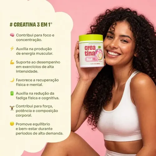 Creatina Monohidratada Soufit 300g - Sabor Pink Lemonade