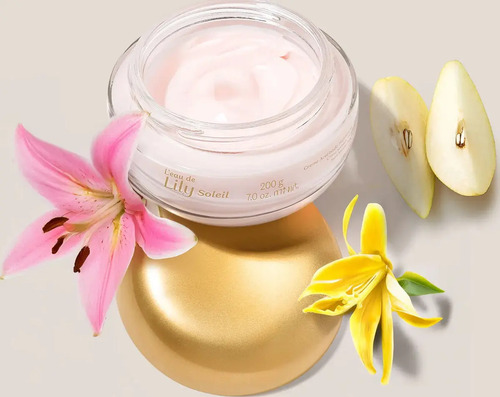 Creme Acetinado L`eau De Lily Soleil Floral 200g