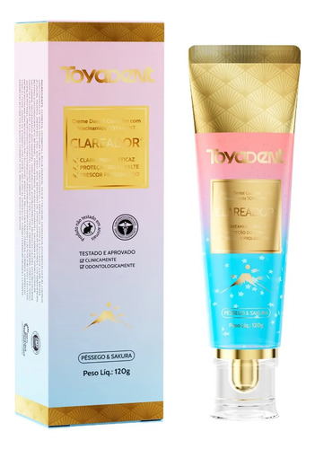Creme dental brilho natural toyadent com niacinamida 120g