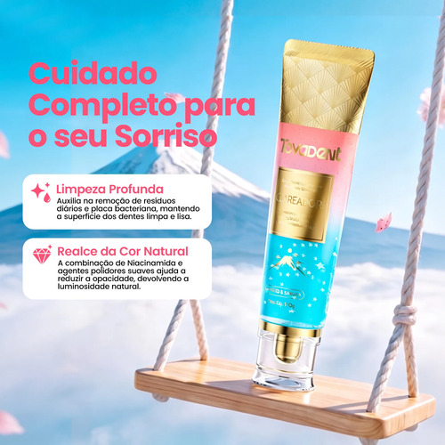 Creme Dental Brilho Natural Toyadent Com Niacinamida 120g