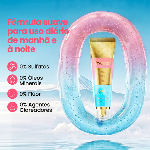 Creme Dental Brilho Natural Toyadent Com Niacinamida 120g