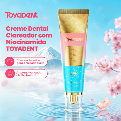 Creme Dental Brilho Natural Toyadent Com Niacinamida 120g